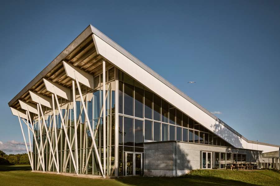 A steel façade with character provides room for sport organizations, Ringsted Sportscenter, Tværalle 8, 4100 Ringsted, Denmark
